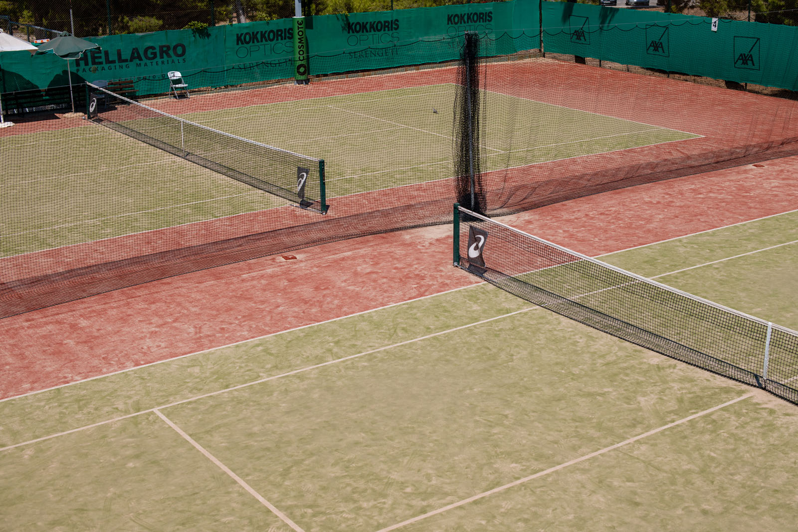 Courts at golden hour