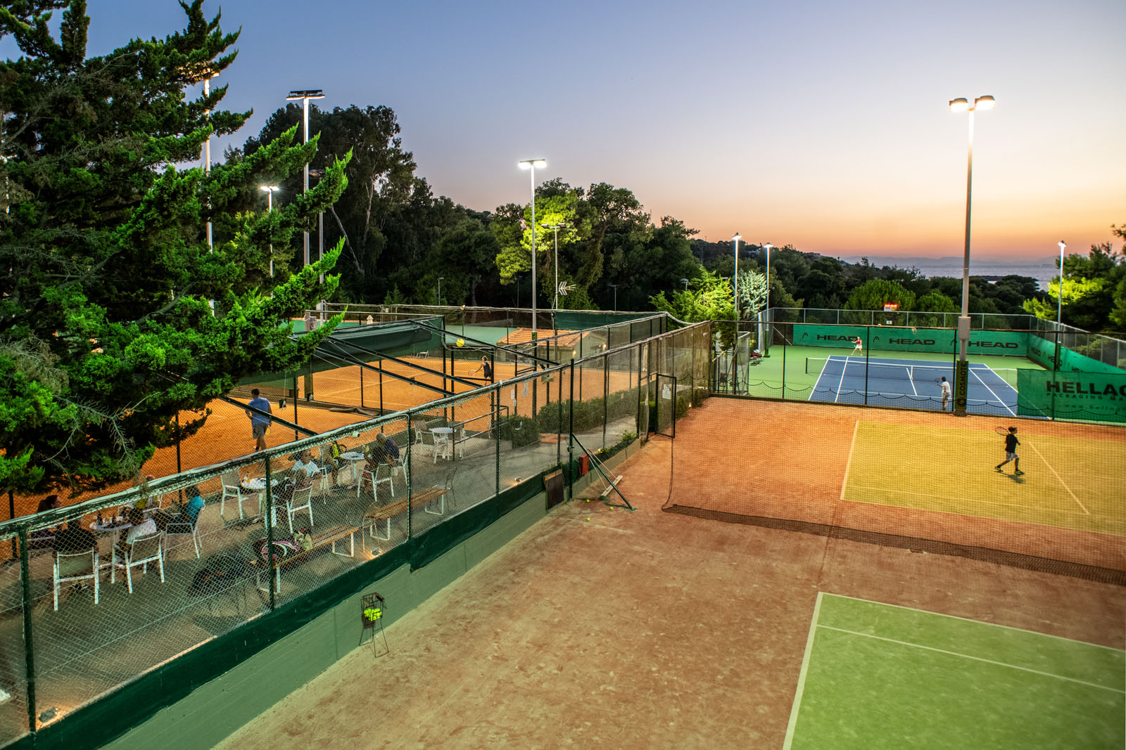 Bird's-eye view of the club